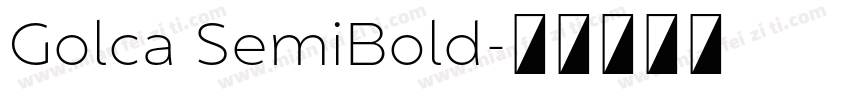 Golca SemiBold字体转换